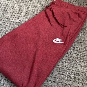 Dark Red NIKE Sweatpants (M)